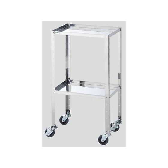 ナビス/ステンレス静音ワゴン(組立式)レギュラー2段 464×314×846 ワゴン カート 運搬 配送 看護 医療