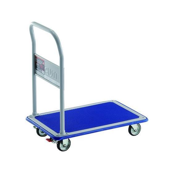 お取り寄せ】プレス製台車ドンキーカート固定式740×480ストッパ お取り寄せ】プレス製台車ドンキーカート固定式740×480ストッパ