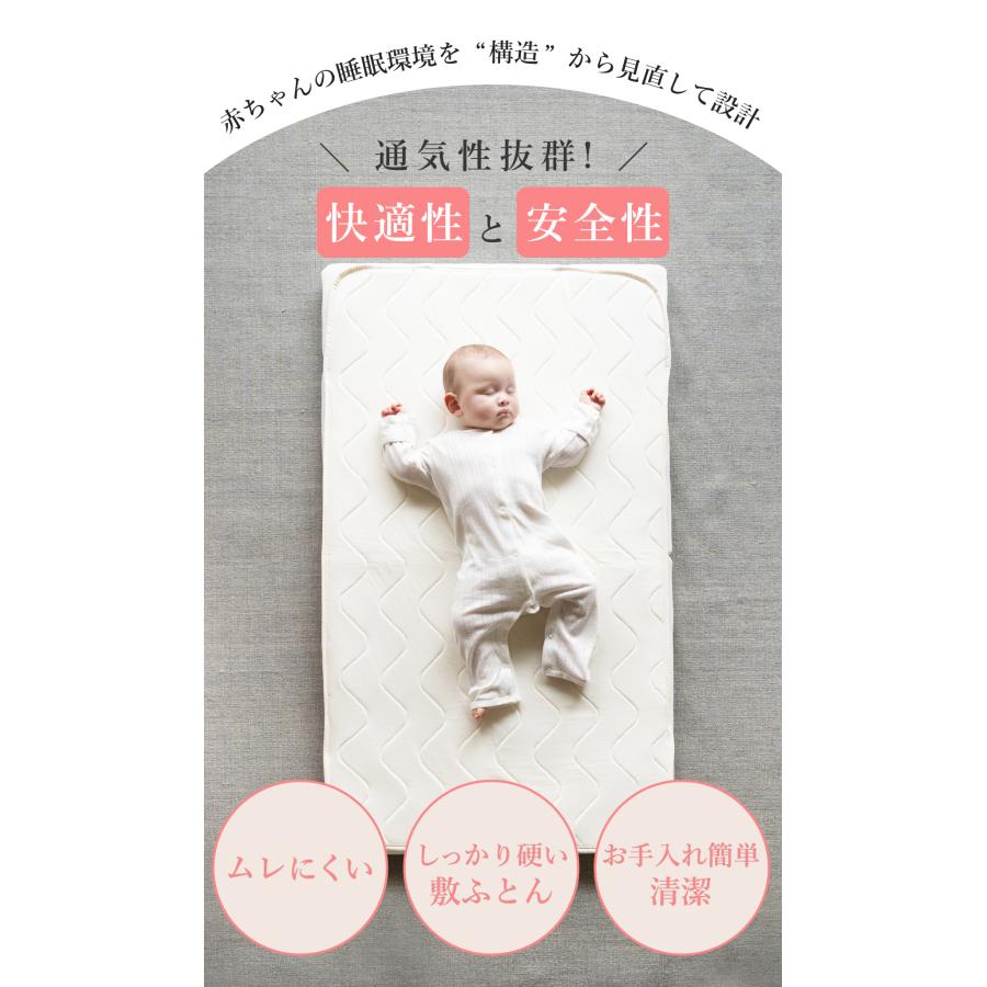 サンデシカ 医師と作った 敷ふとん セット 立体ファイバー 【日本製