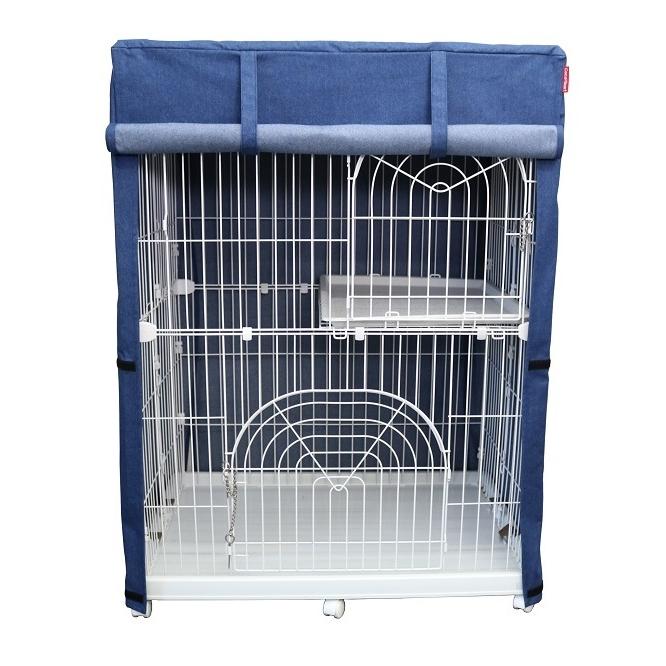 Cocoheart ケージカバー日本製 2段ケージ用 Ｂタイプ, ブルーデニム-