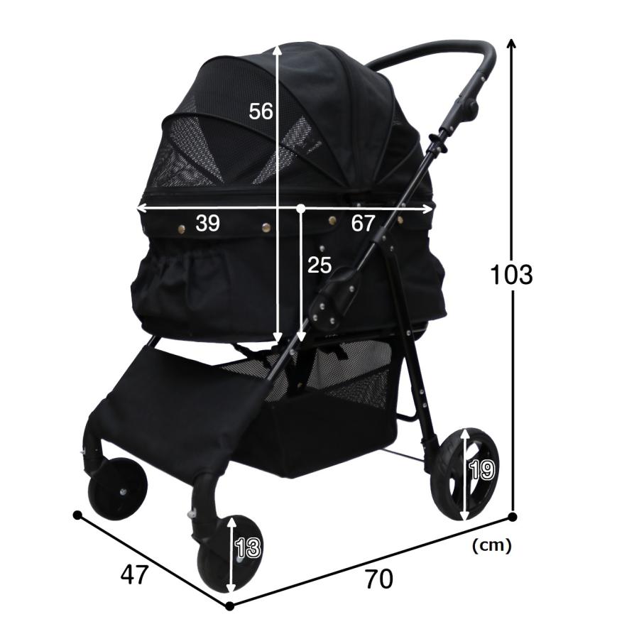 期間限定大幅値引き！耐荷重30kg！ココハート 4輪ペットカート