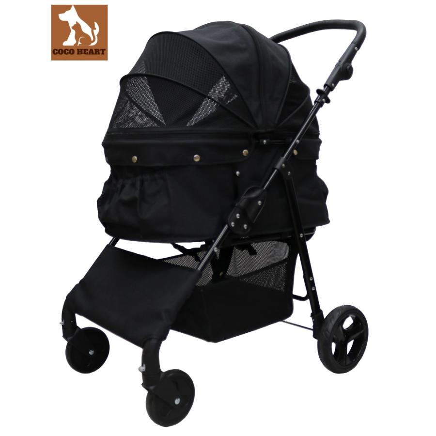 耐荷重30kg!ココハート 4輪ペットカート/ペットバギー 耐荷重30kg!ココハート 4輪ペットカート/ペットバギー