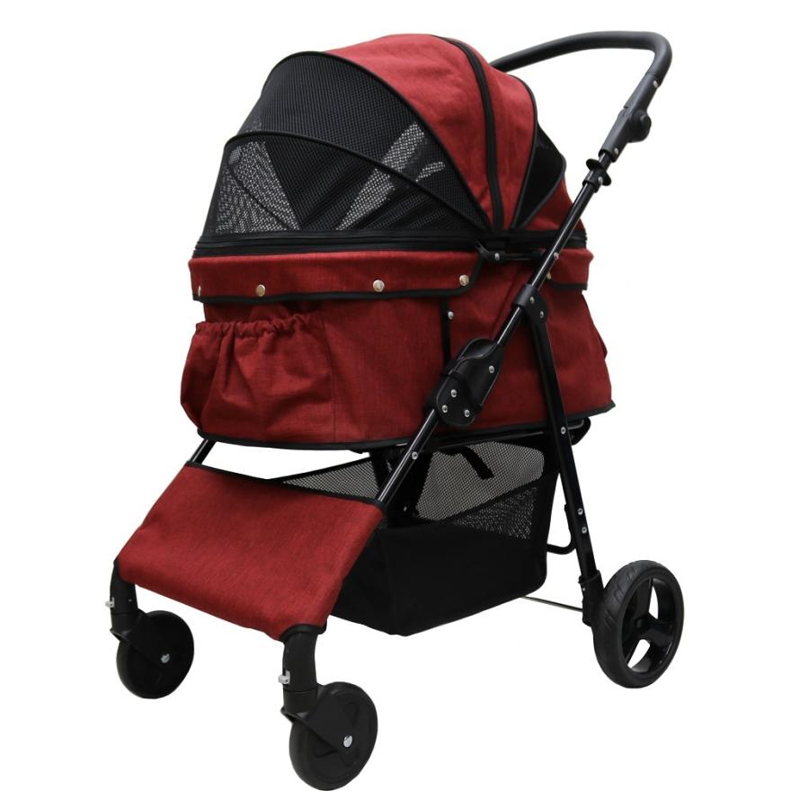 耐荷重30kg!ココハート 4輪ペットカート/ペットバギー 耐荷重30kg!ココハート 4輪ペットカート/ペットバギー