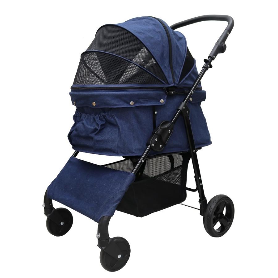 耐荷重30kg！ココハート 4輪ペットカート/ペットバギー