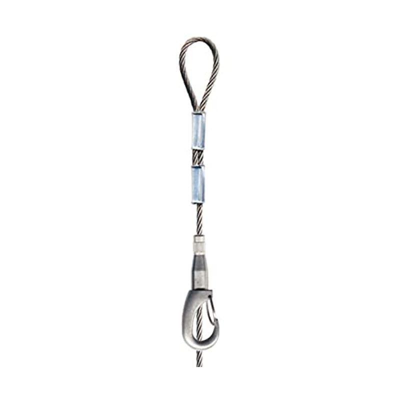 独創的 セフティワイヤー自在 福井金属工芸 重量用径3.0mm S-1136 5.0m スリング、吊具