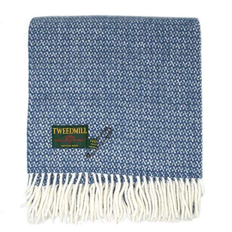 おすすめネット Tweedmill ツイードミル イギリス製キルトピン付き イリュージョン ニーラグ ストール 大判 70x1cm ブランケット ウール 財布 帽子 ファッション小物