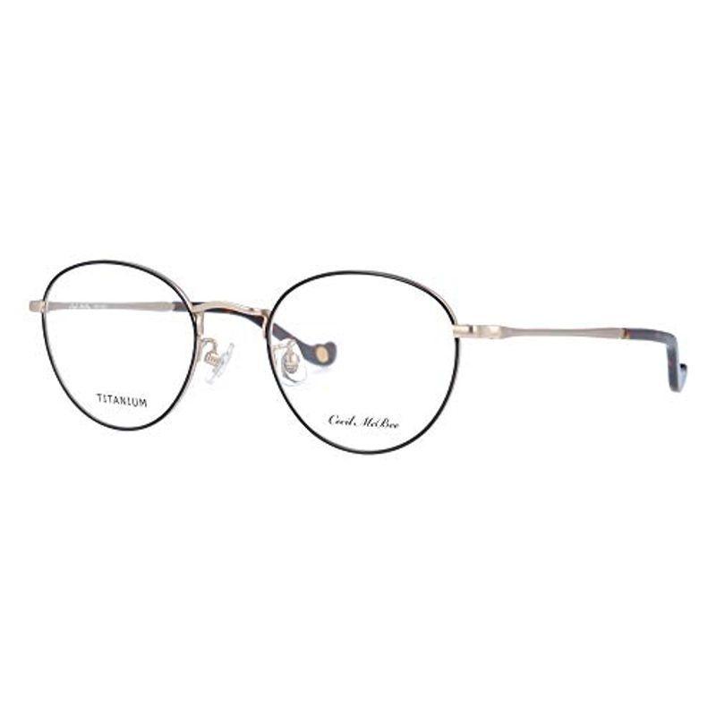 一番の セシルマクビー McBEE CECIL メガネ 眼鏡 クラシック トップブラック/ゴールド CMF3022-4-49 フレーム サンバイザー