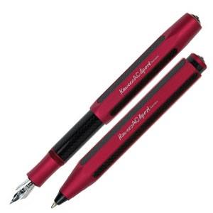 カヴェコ ACスポーツ レッド ボールペン&万年筆 革ケース付きセット KAWECO-ACFPBP-RDSET | Kaweco | 01