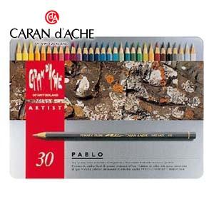 CARAN d'ACHE - 色鉛筆 油性 水道の栓短距離競走 絵描き生産ライン 赤ちょうちんロ 30色 油性色鉛筆 0666-330 文具、ステーショナリー-筆記用具-キッチン、日用品、文具