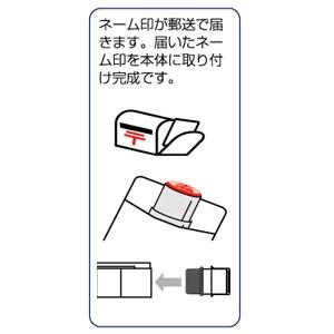 ネームペン 名入れ サンビー スワロフスキー スタンペンG jr ピンク メールパック 9ミリ浸透ネーム印+黒ボールペン TSK-64463 |  | 04