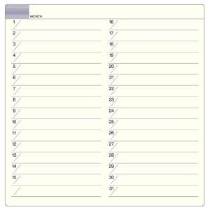 リフィル ダイゴー ハンディピック リッチジャーナル対応 月間予定表 リフィール 5冊セット C8170 |  | 01