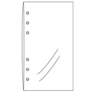 リフィル バイブルサイズ ダヴィンチ システム手帳 リフィル 聖書 バイブルサイズ アクセサリー クリアホルダー 5冊セット DR283 | 