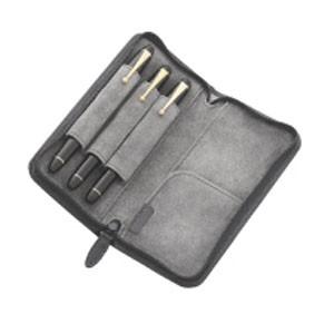 ペンケース 革 名入れ パイロット ファスナー ペンサンブル ペンケース ブラック PSPC-01-B | PILOT（文具） | 01