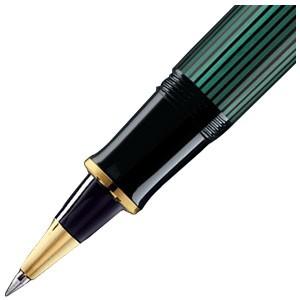 ペリカン ローラーボール替芯 クロ F細字 プレゼント対象商品 スーベレーン R800 ローラーボール 緑縞 R800 GRの画像