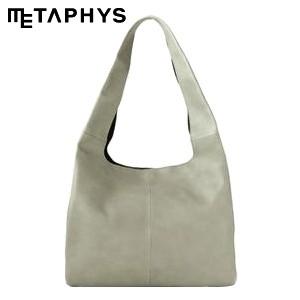 ショルダーバッグ 革 メタフィス セバンズ ショッピングレザーバッグ グレージュ 84031-GG