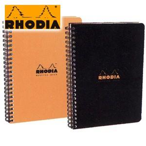 RHODIA - 万覚え帳 A5 ロディア 古典派音楽 ダブルリングノート A5 会議書き付け 5冊仕掛ける 黒いこと CF193419 文具、ステーショナリー-ノート、メモ帳-ノート