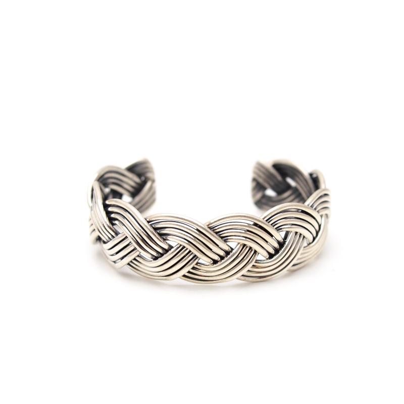 インディアンジュエリー　Henry Mariano Braided ワイド バングル(16390円)