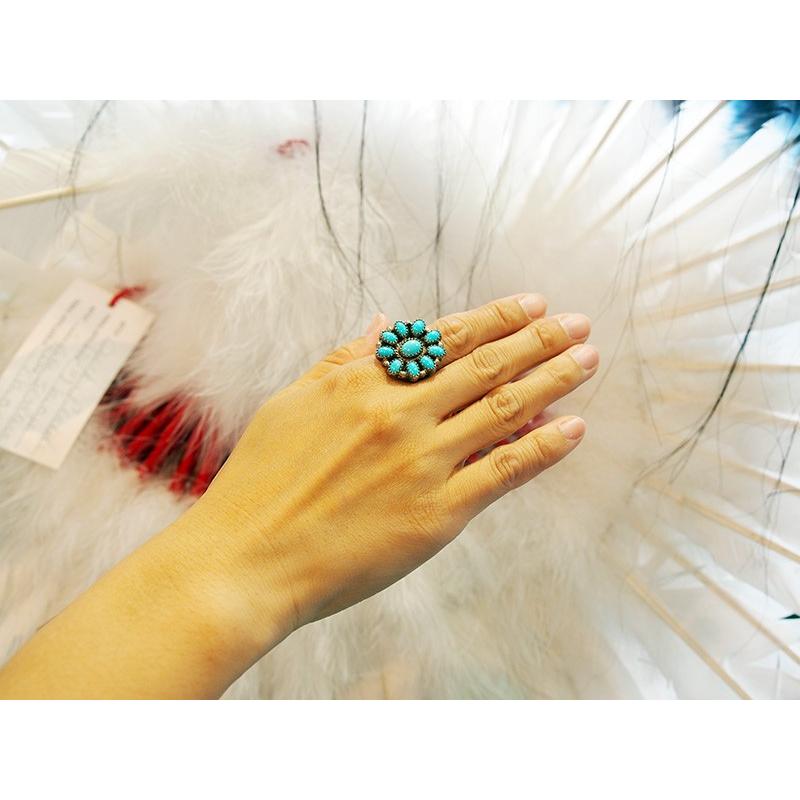 インディアンジュエリー Sally Yazzie クラスターリング : Cocole Yahoo!店 - 通販 - Yahoo!ショッピング