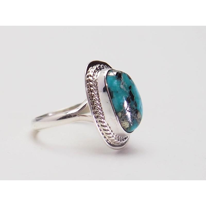 インディアンジュエリー ナバホ WhiteWaterターコイズリング : Cocole