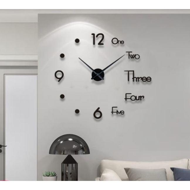 掛け時計 ウォールクロック 時計 DIY 文字 ステッカー シール インテイリア 日本最大級の品揃え 静音 ベビーグッズも大集合 貼れる 壁紙 おしゃれ 簡単 DIYビッグウォールクロック
