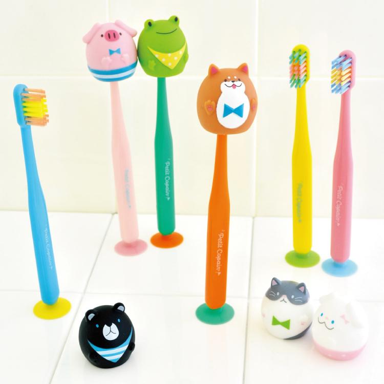 歯ブラシ 子供用 まとめ買い キャップ付き 12本セット プティコパン