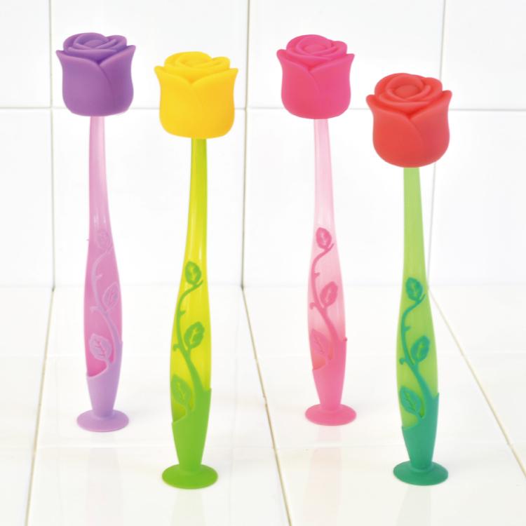 歯ブラシ まとめ買い キャップ付き 薔薇 フラワー ローズ フロレス 花
