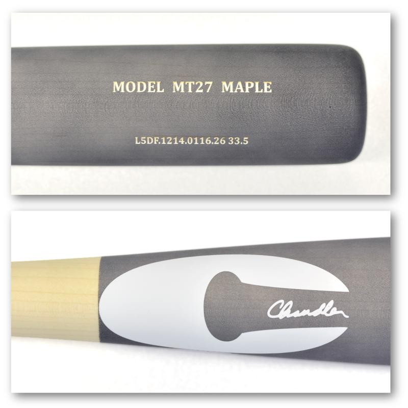 チャンドラーバット　マイク・トラウトモデル　MT27 33.5インチ 輸入品 ／ 正規品 ] チャンドラー バット CHANDLER BATS MT27 MAPLE