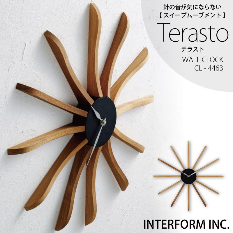INTERFORM（インターフォルム） 時計 Terasto テラスト ウォール
