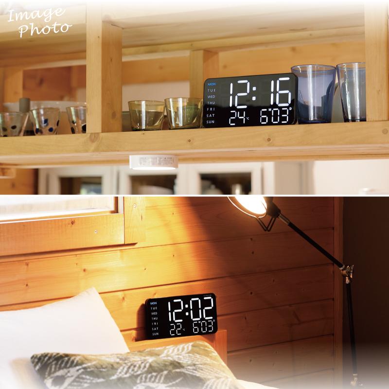 REI デジタルトラベルクロック スヌーズライト付き ビンテージ アウトドア SLOWER LED CLOCK Cielo シエロ LEDクロック スロウワー