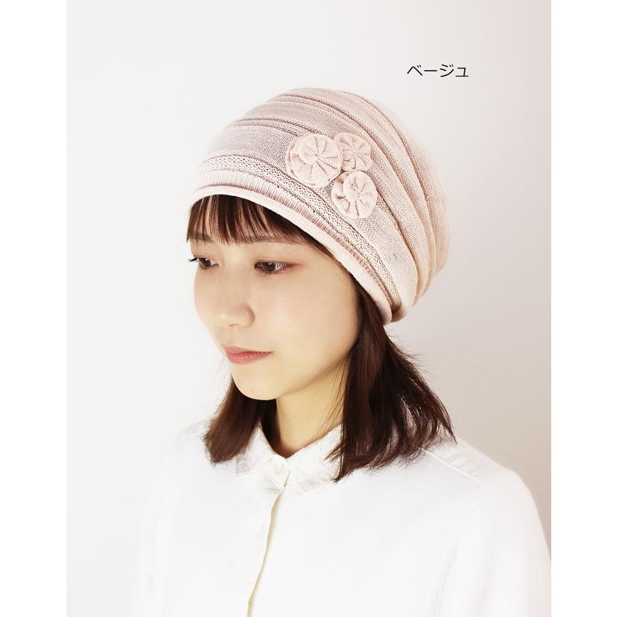 COCOLO 医療用帽子 春夏用 オーガニックフラワーコサージュ COCOLO 医療用帽子 春夏用 オーガニックフラワーコサージュ