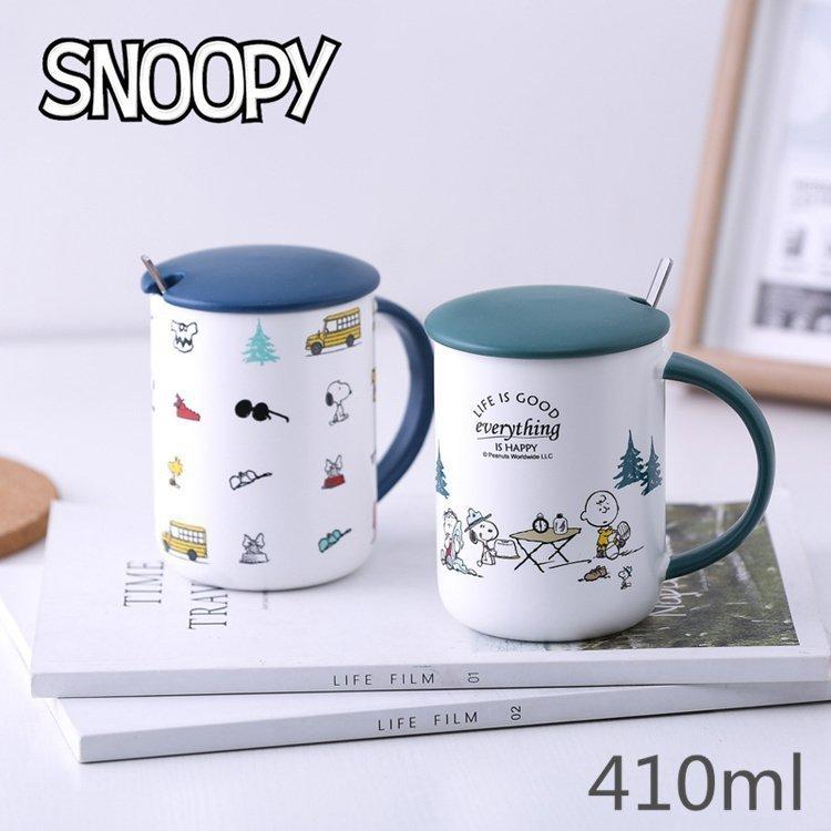 スヌーピー マグカップ おしゃれ 410ml キッズ 蓋付き コーヒーカップ プレゼント 食器 陶器 コップ かわいい Snoopy 誕生