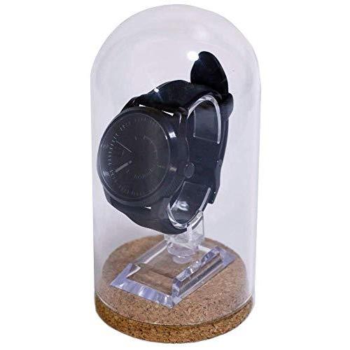 【ec-drive】 ガラス製 腕時計 ケース 一本 一本用 スタンド 腕時計スタンド 時計スタンド クリア 透明 収納 収納ケース