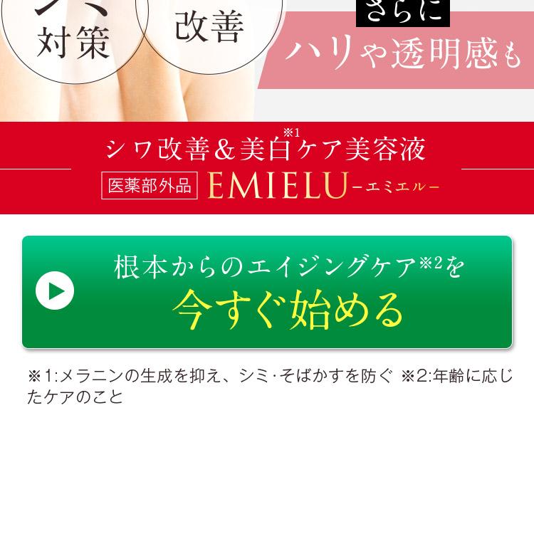 ナイアシンアミド配合 シミ対策、シワ改善 美容液 クリーム エミエル