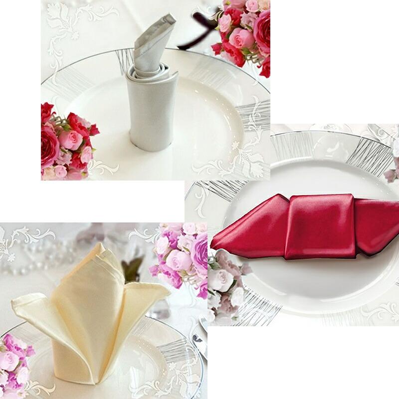 ジュエルチーフ テーブルナプキン カラーナプキン 選べる 9色 折り方7種類 トーション そのまま使える 折った状態でお届け パーティー ウェディング ブラ Jewel Chief ココロラショップ 通販 Yahoo ショッピング