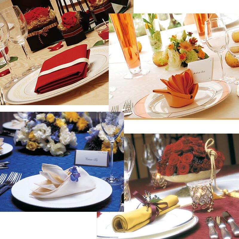 プレーンチーフ テーブルナプキン カラーナプキン 選べる 26色 折り方13種類 ツイル トーション そのまま使える 折った状態でお届け パーティー ウェディ Twill Plain ココロラショップ 通販 Yahoo ショッピング