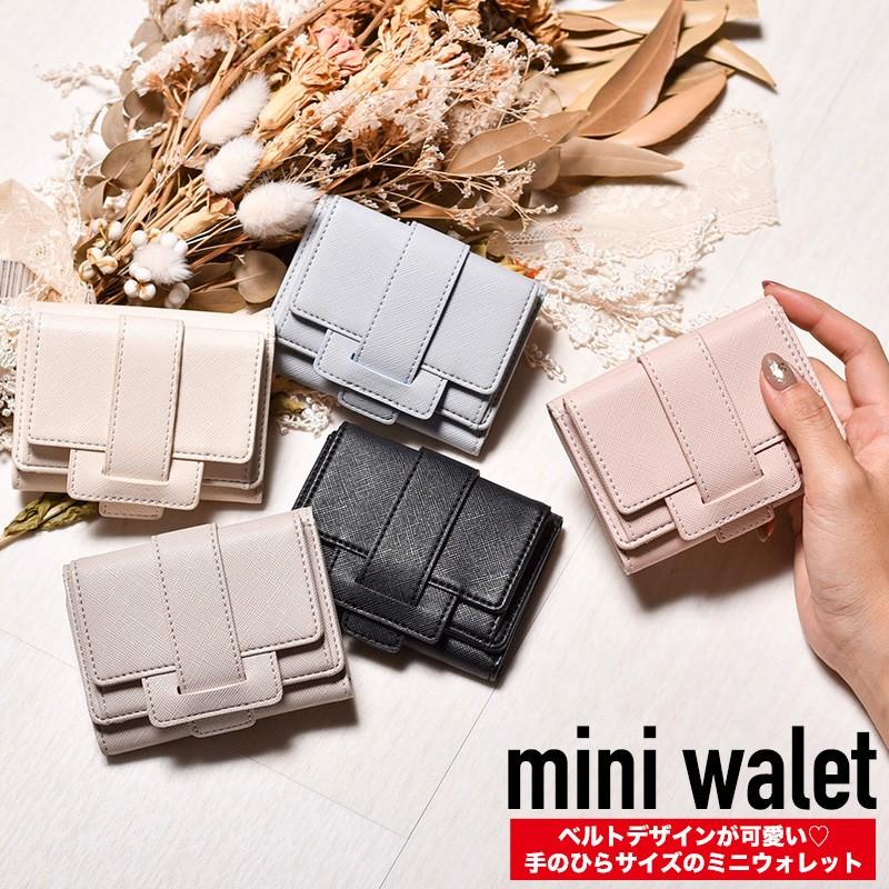 ミニ財布　COMPACT WALLET ミニ財布 小さい財布 財布 レディース 三つ折り ミニウォレット