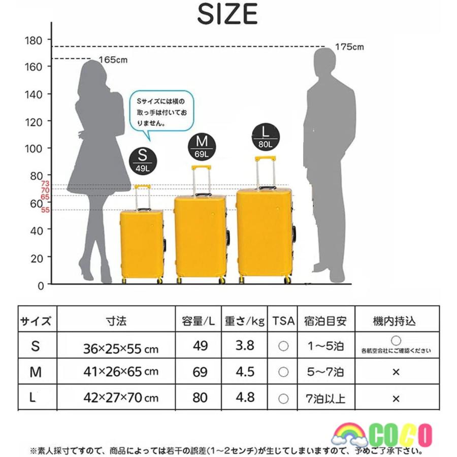 スーツケース キャリーケース 機内持ち込み アルミフレーム 軽量 キャリーバッグ 人気 大型 大容量 静音 360度回転 万向輪 耐衝撃｜cocomarket2023｜12