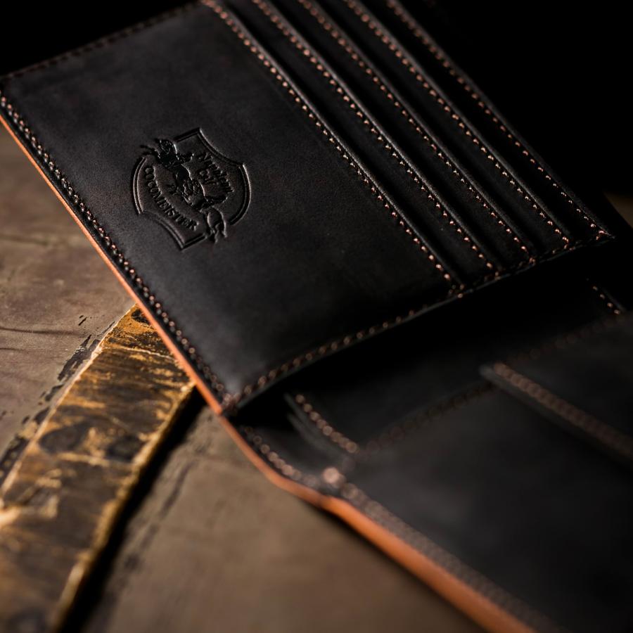 ナポレオンカーフ・アドルフパース（ブラック） ナポレオンカーフ・アドルフコインパース（ブラック