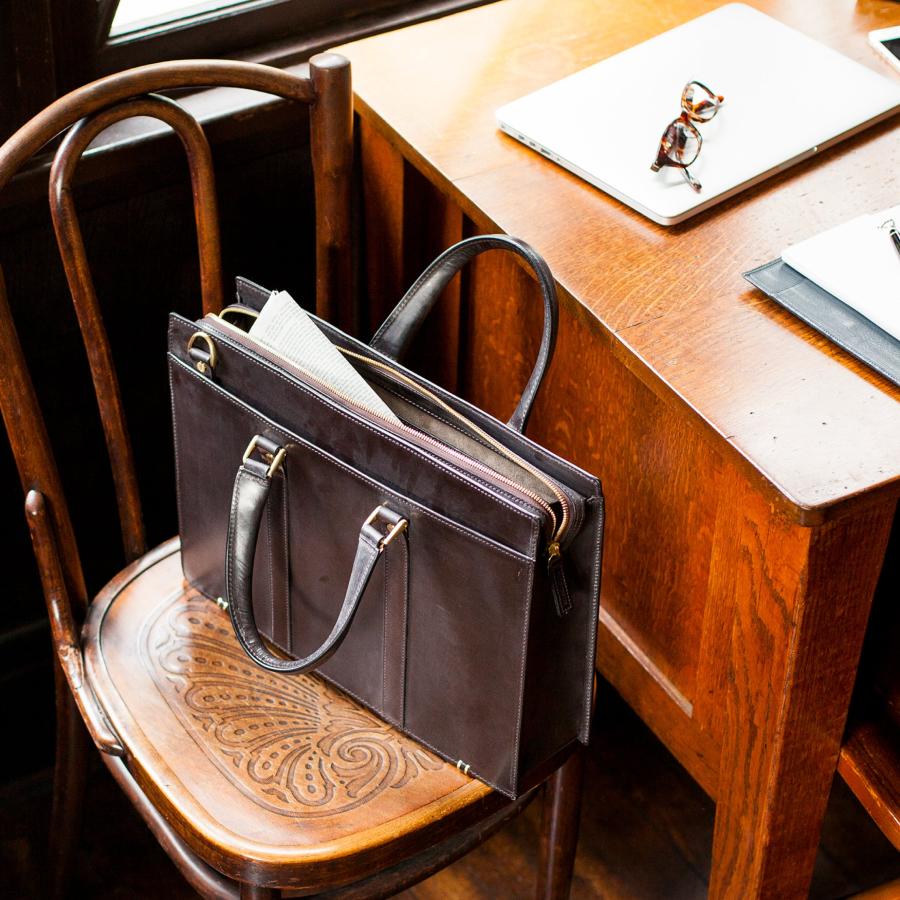 COCOMEISTER ココマイスター ブライドル バンガーブリーフ　ブラック ココマイスター/COCOMEISTER/ブライドルレザー/バンガーブリーフ