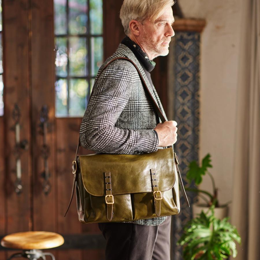 【ココマイスター】ダブルウッド・クラシカルショルダー ショルダーバッグ メンズ 革 日本製 ブランド マットーネ | COCOMEISTER | 11