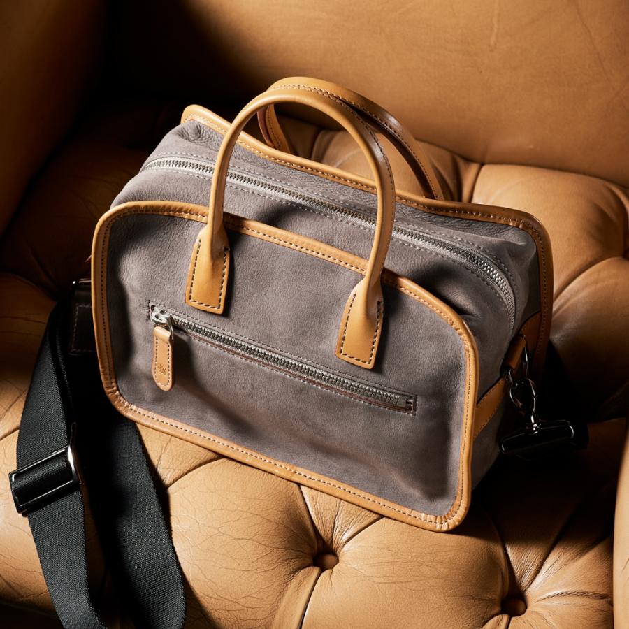 【ココマイスター】ダブルウッド・クラシカルミニボストン ミニバッグ ボストンバッグ メンズ 日本製 ヌバック ダブルウッド ショルダーバッグ セカンドバッグ | COCOMEISTER