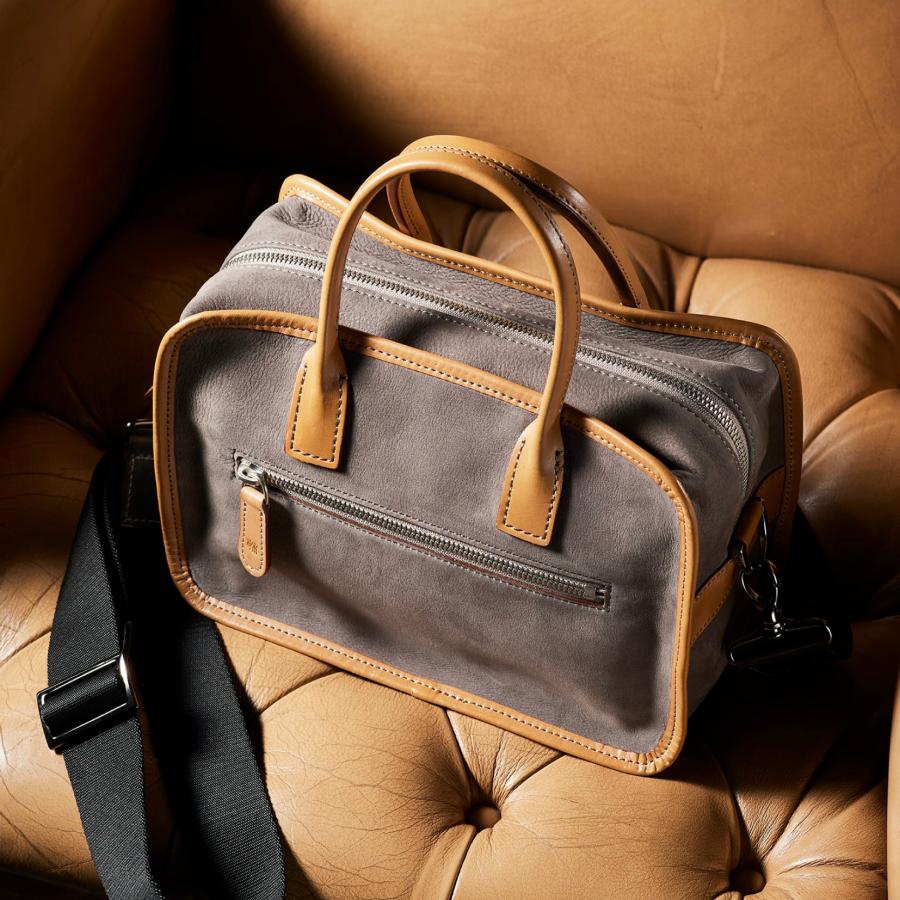 【ココマイスター】ダブルウッド・クラシカルミニボストン ミニバッグ ボストンバッグ メンズ 日本製 ヌバック ダブルウッド ショルダーバッグ セカンドバッグ | COCOMEISTER | 08