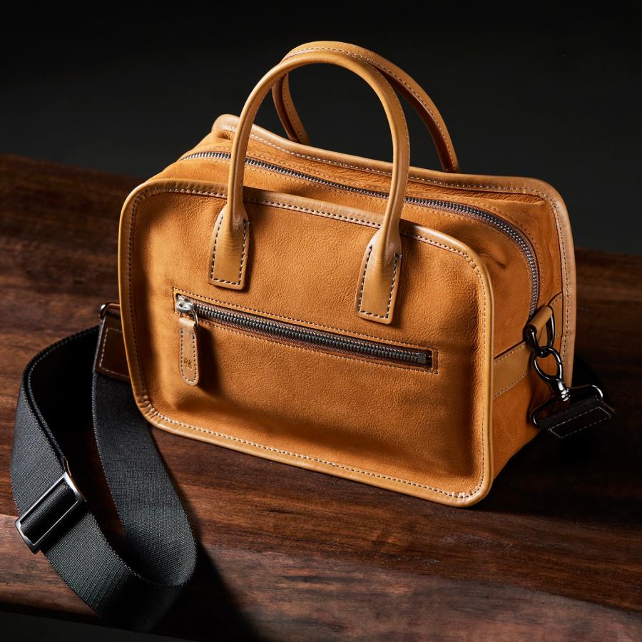 【ココマイスター】ダブルウッド・クラシカルミニボストン ミニバッグ ボストンバッグ メンズ 日本製 ヌバック ダブルウッド ショルダーバッグ セカンドバッグ | COCOMEISTER | 13