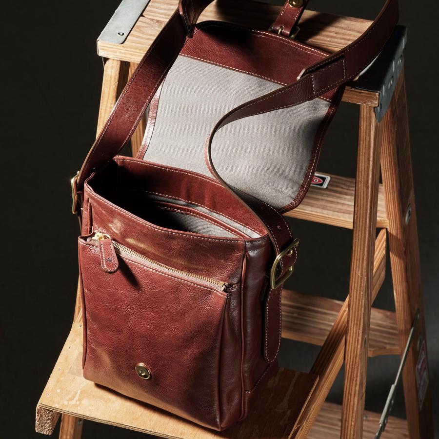 【ココマイスター】ダブルウッド・クラシカルミニショルダー ミニバッグ メンズ 日本製 ヌバック ダブルウッド ショルダーバッグ セカンドバッグ | COCOMEISTER | 09