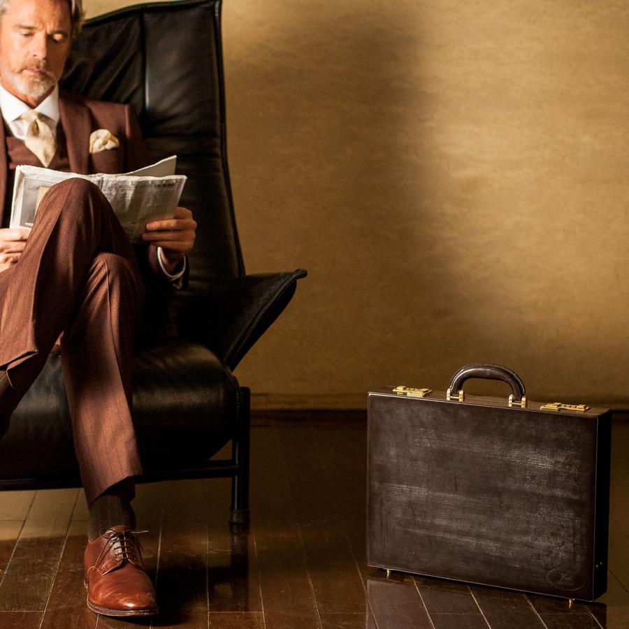 【ココマイスター】ブライドル・ロイヤルウィンザー アタッシュケース メンズ 革 日本製 ブランド ブライドルレザー | COCOMEISTER | 18