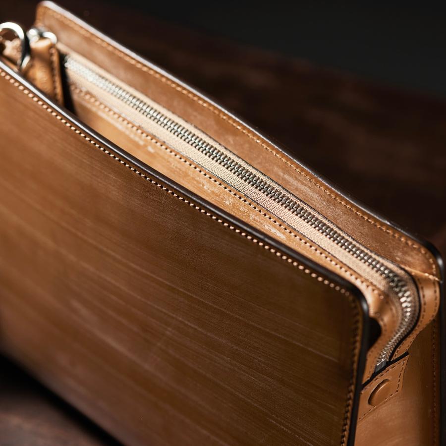 【ココマイスター】オークバーク・ブロック セカンドバッグ | COCOMEISTER | 15