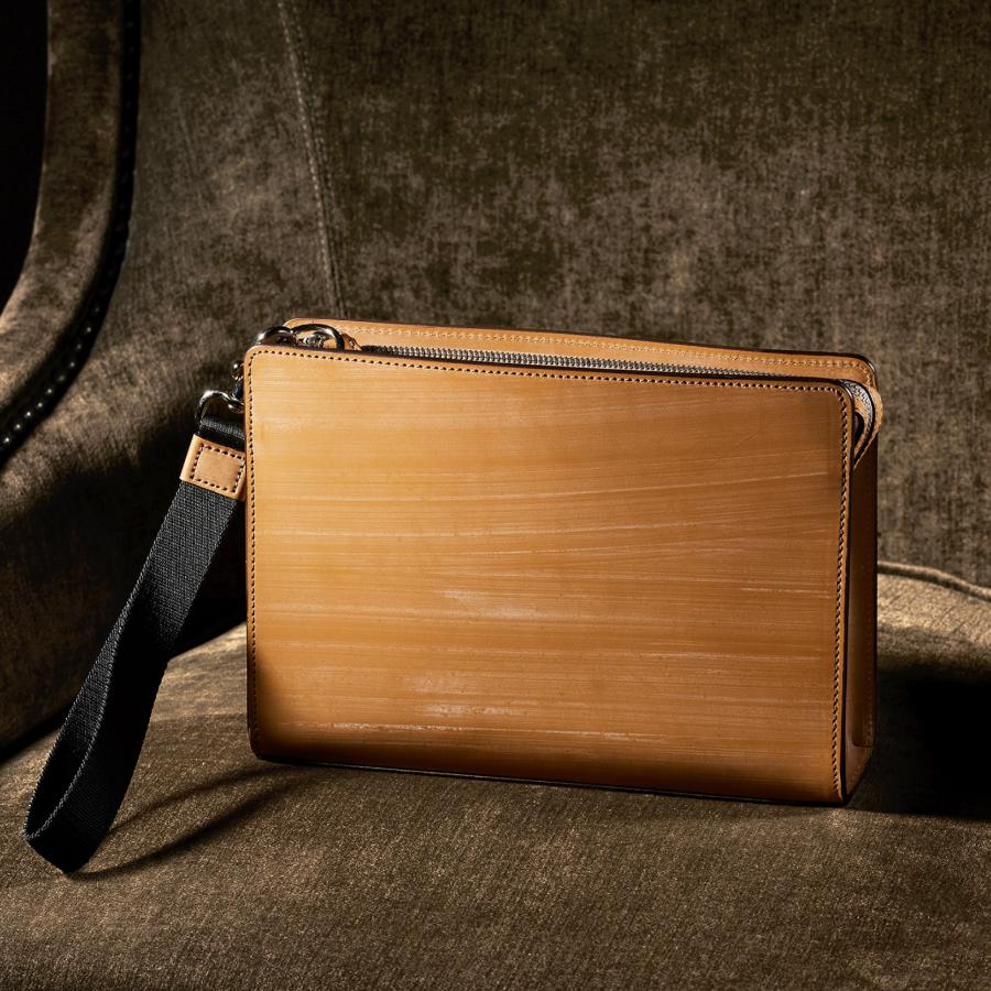 【ココマイスター】オークバーク・ブロック セカンドバッグ | COCOMEISTER | 09