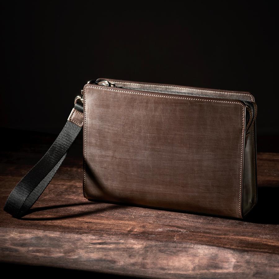 【ココマイスター】オークバーク・ブロック セカンドバッグ | COCOMEISTER | 13