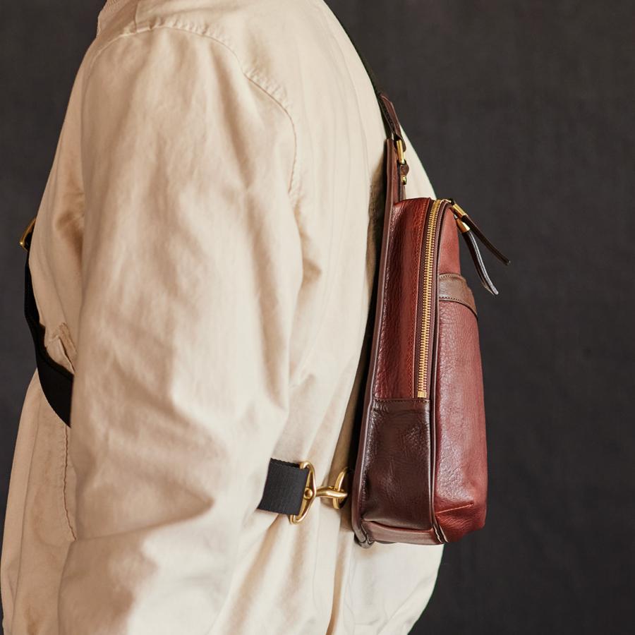 【ココマイスター】ダーリントン・ボディショルダー ボディバッグ メンズ レザー ショルダーバッグ 革 日本製 ブランド イギリス | COCOMEISTER | 16