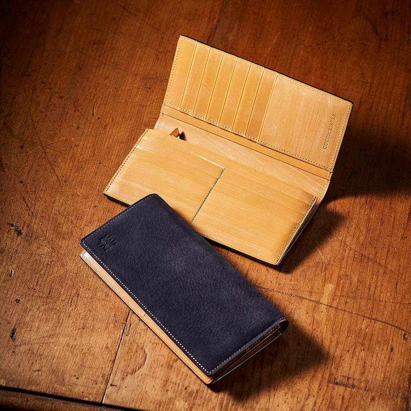 【ココマイスター】グッドオールド・スクィーズウォレット 長財布 メンズ 革 日本製 ブランド ヌバック | COCOMEISTER